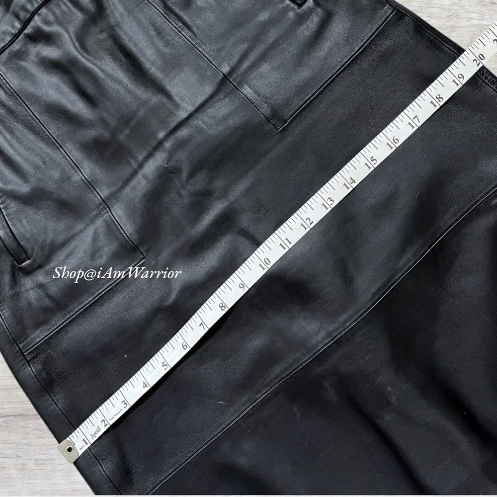 J.Crew Collection genuine leather a-line midi-skirt *shop@iamwarrior